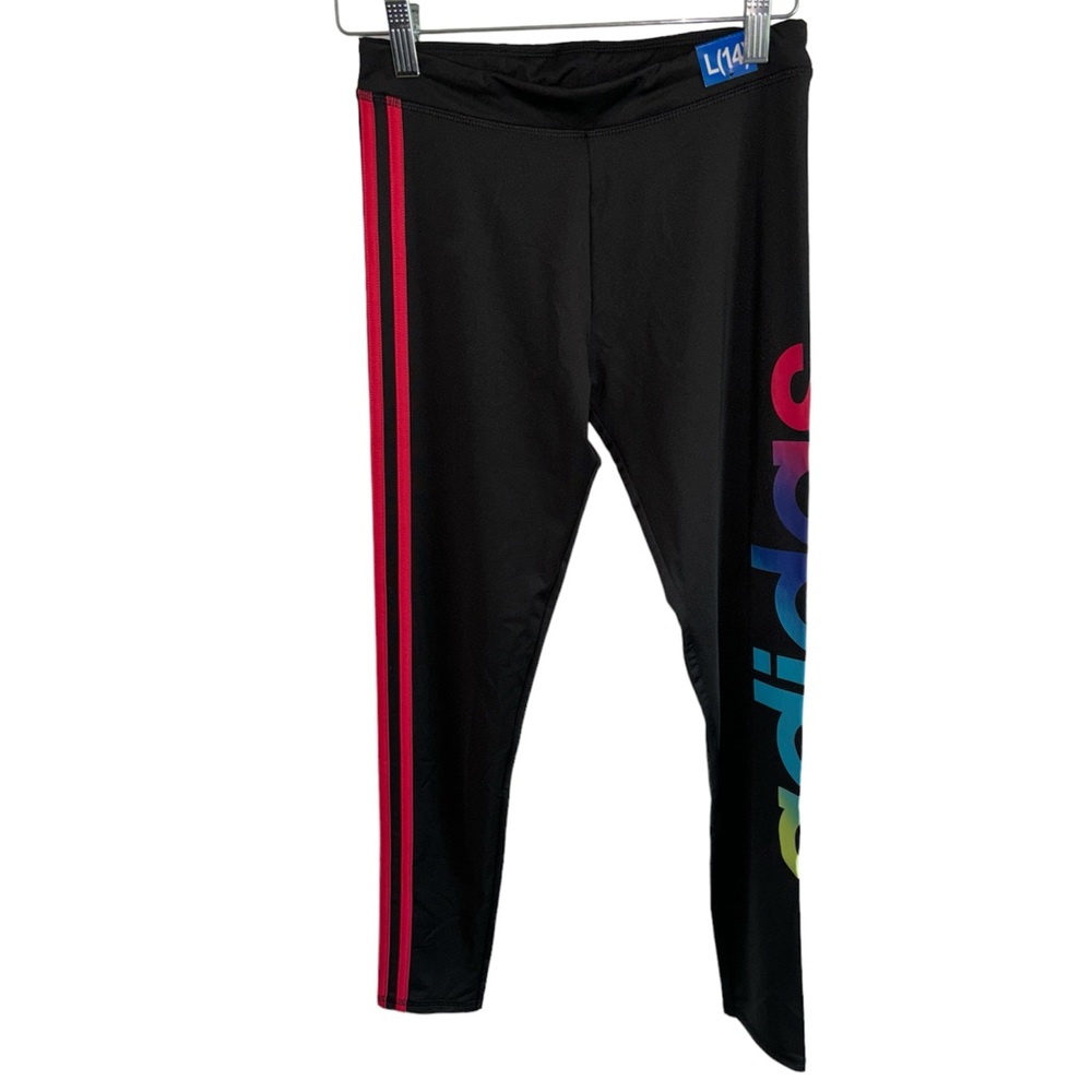 Adidas Girls Performance Three Stripe Leggings